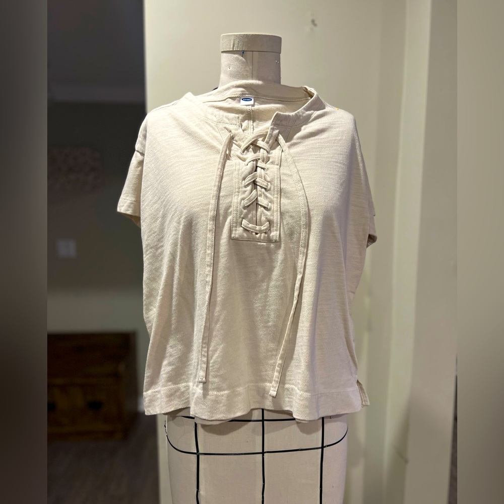 Tie front old navy Tee